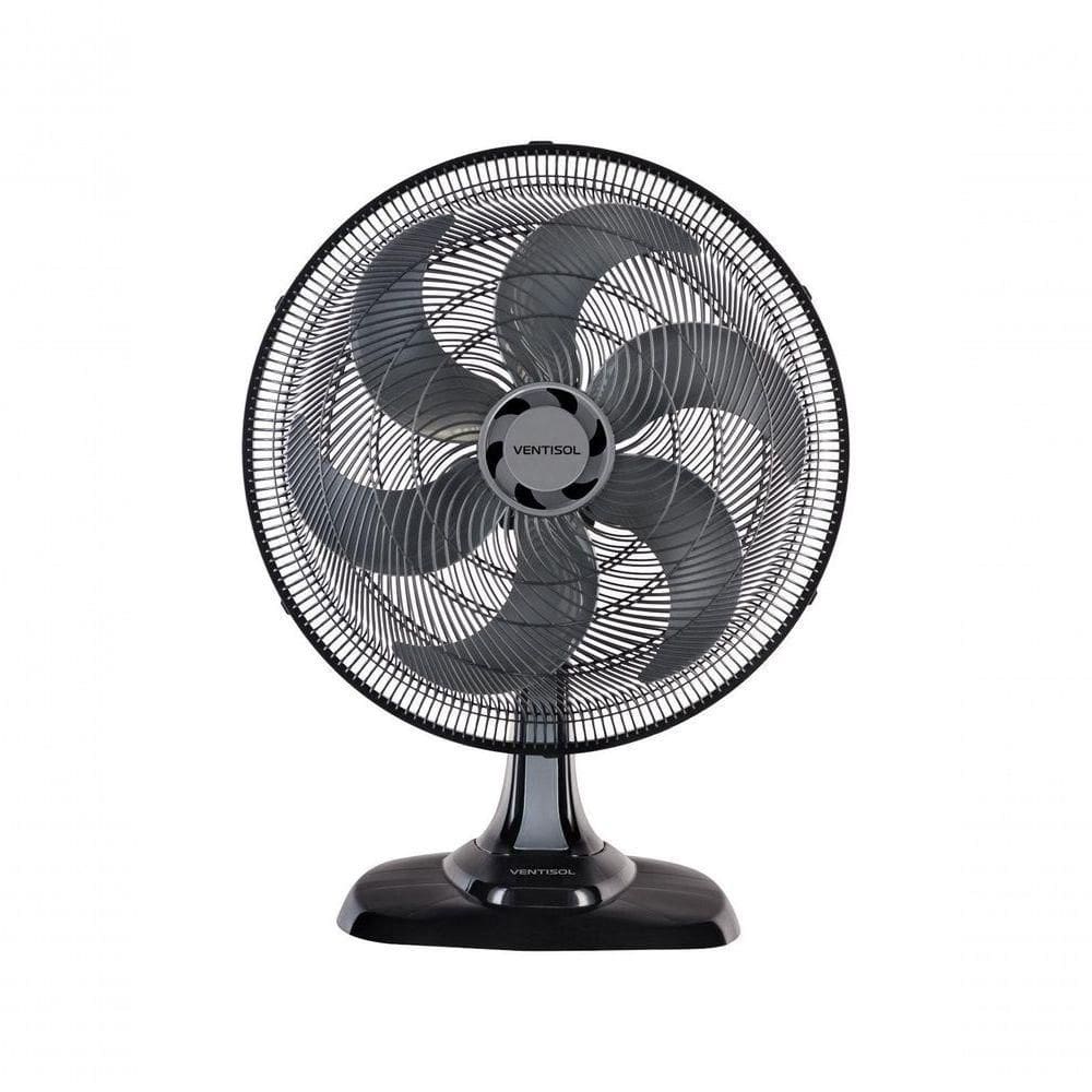 Ventilador Osc Mesa Turbo 6 50cm 6 Pás Preto-Prata 110V