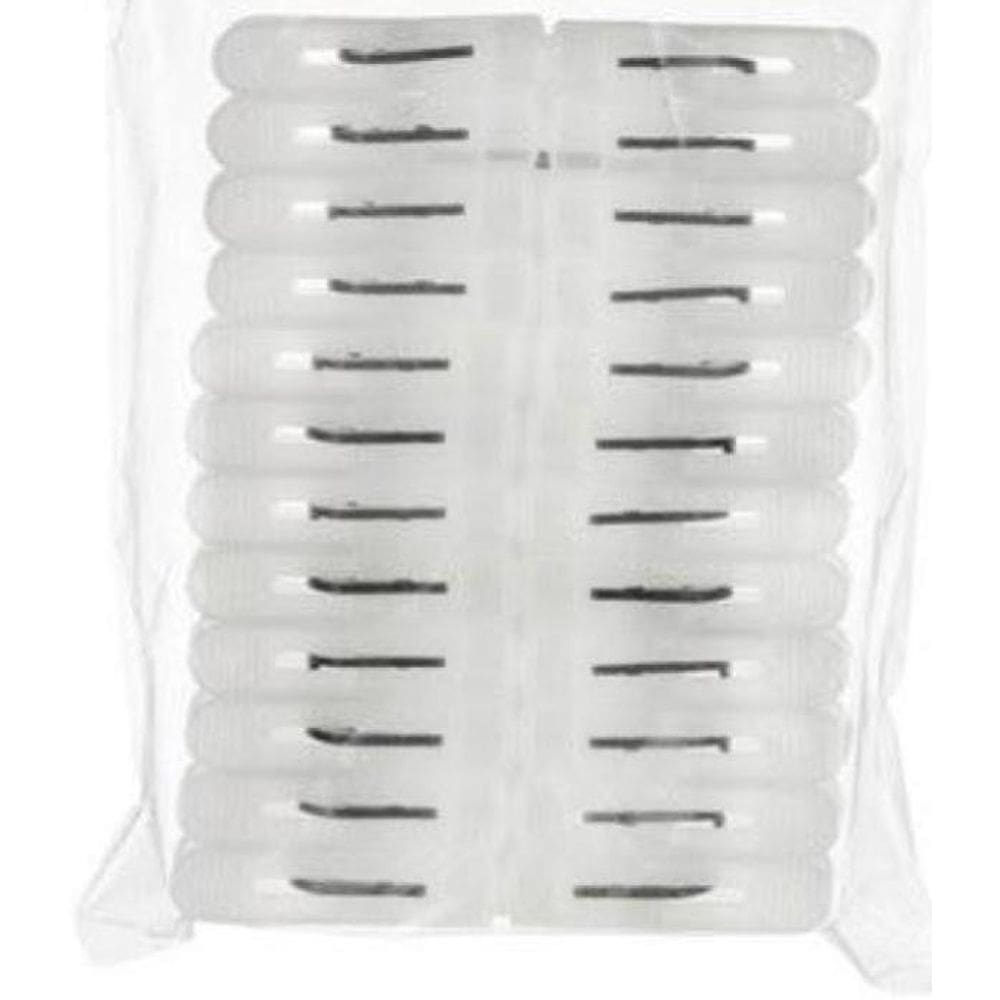 Kit 24 Prendedor Roupas Varal Plástico Pic Cristal Dika Não