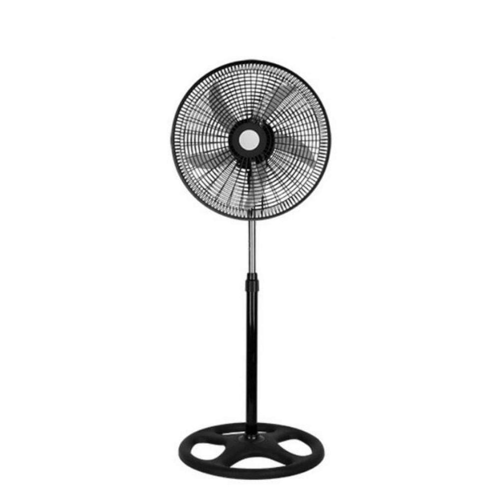 Ventilador De Chão Pedestal Premium 60w Grade De 50 Cm Preto 220V
