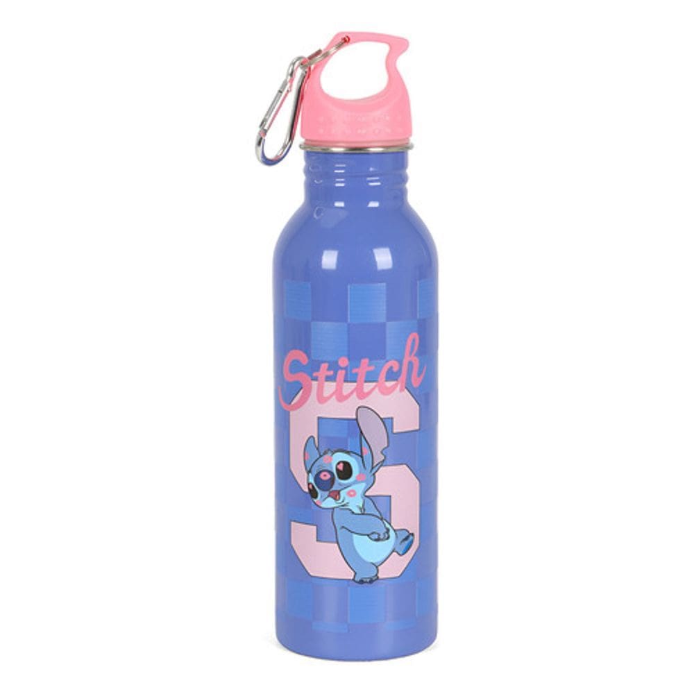 Garrafa Aço Inox 750Ml Alça De Mão Stitch Disney
