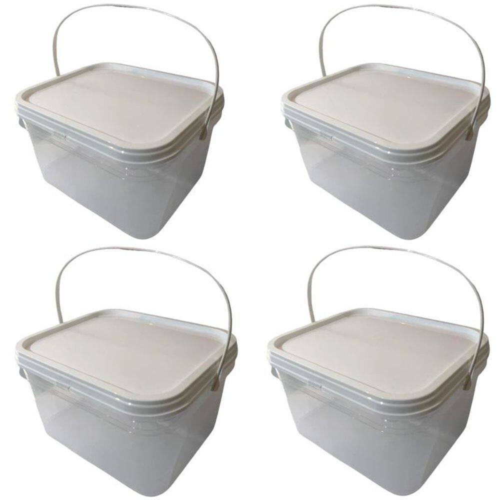 Balde 2-4L Ideal Para Lavagem De Roupas-Kit 4 Pçs