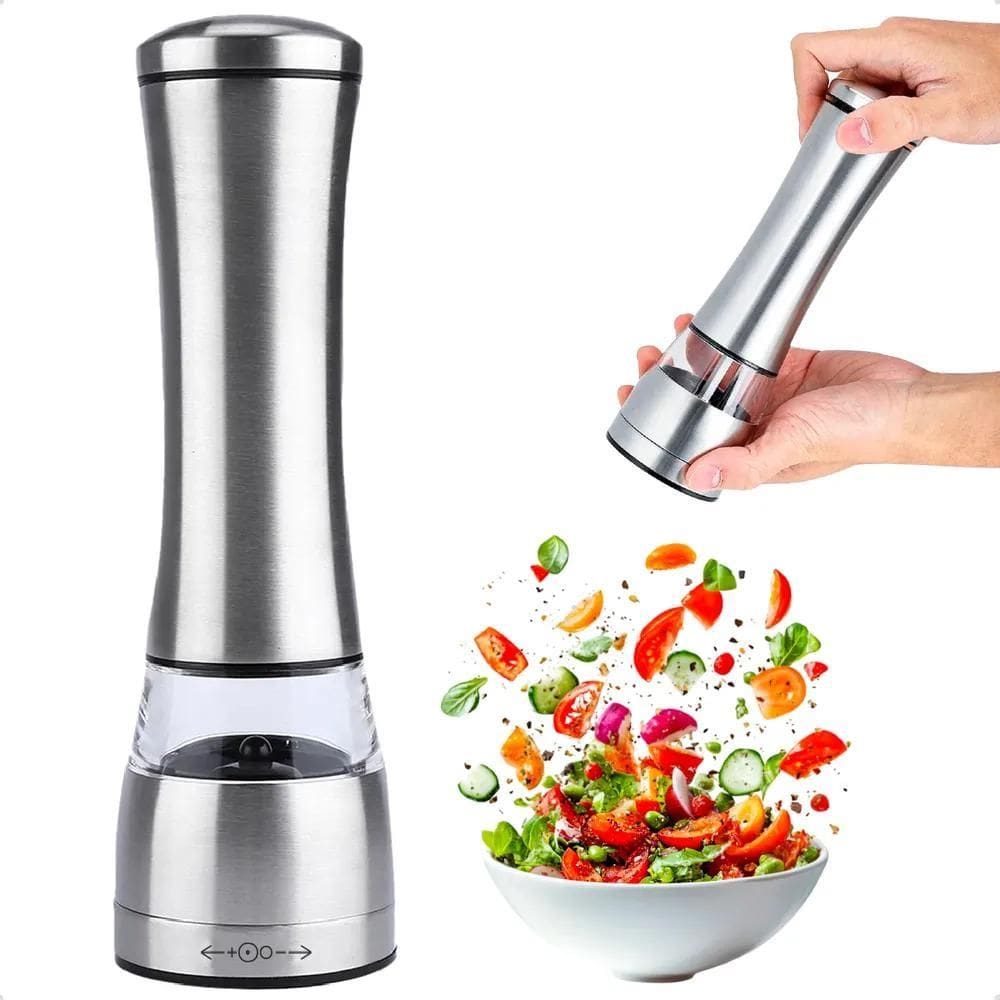 3X Ecomixshop Moedor Aço Inox De Sal E Pimenta Triturador Pr