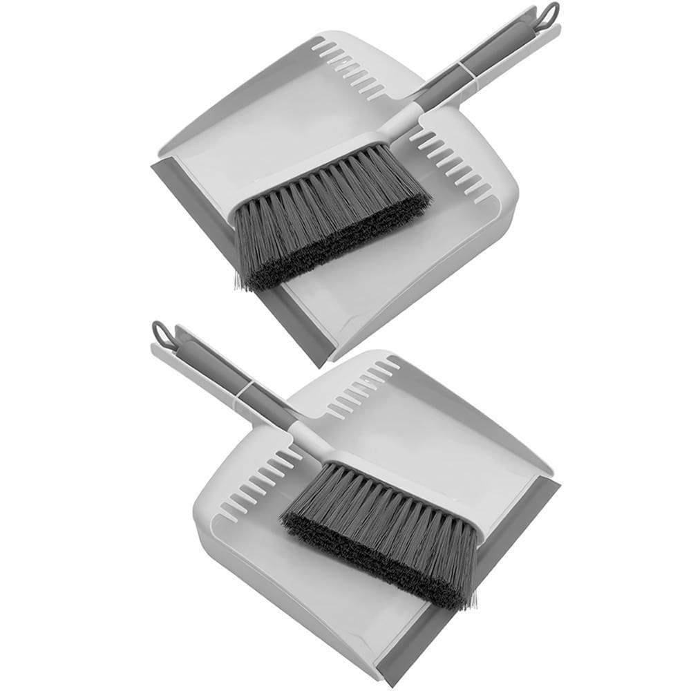 Kit 2X Escova De Limpeza Pá De Lixo Multiuso Flow - Ou