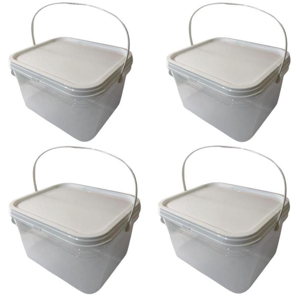 Balde 2-4L Para Trabalho E Obra-Kit 4 Pçs