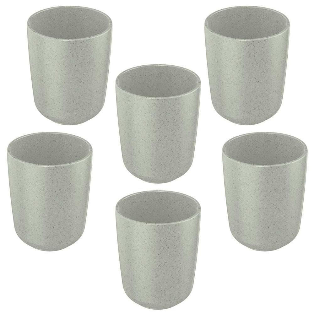 6X Porta Escova De Dentes Banheiro De Ceramica Ou Osaka Cinz