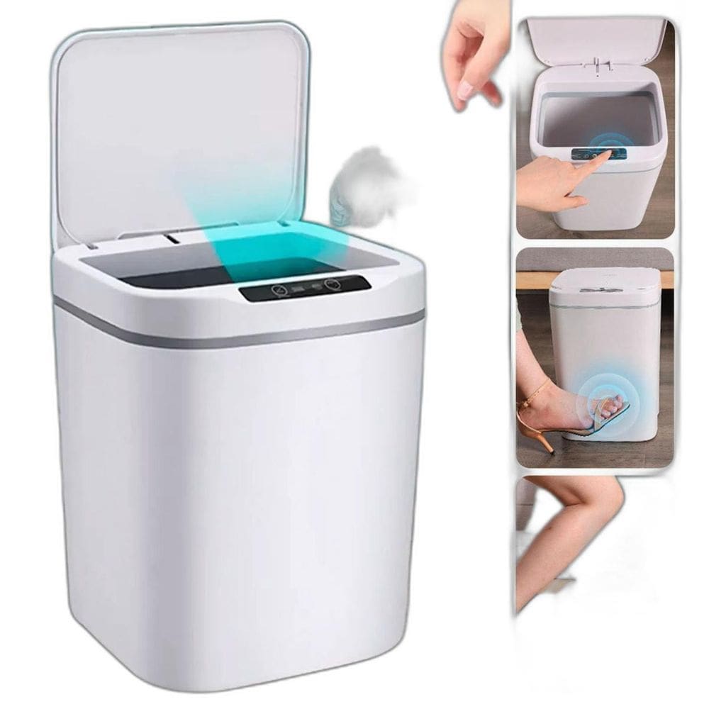 Lixeira Automática 16L Com Sensor Recarregável Escritório