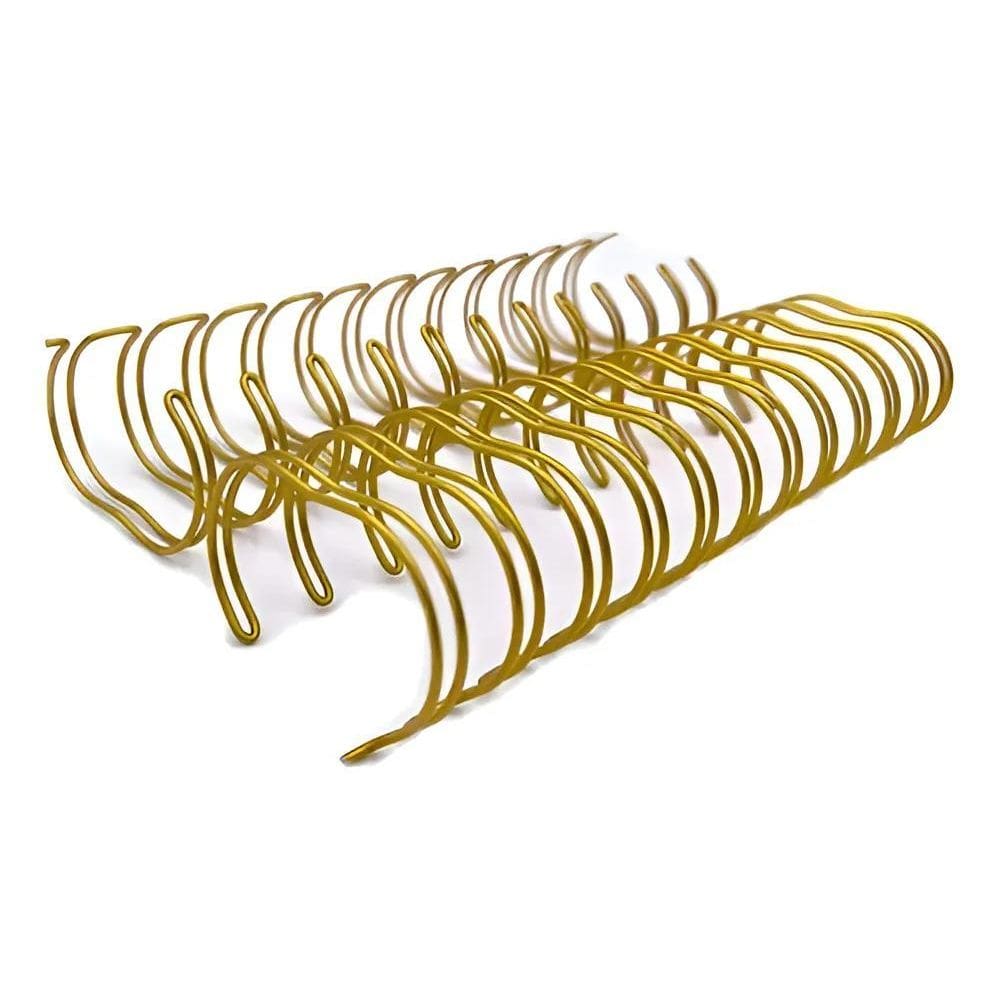 Wire-O Para Encadernação 2X1 120Fls 5/8 50Un - Várias Dourad