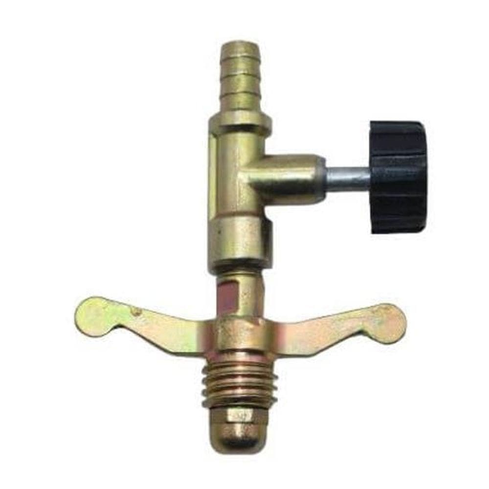 Registro Com Borboleta Para Botijao De Gas De Cozinha P13