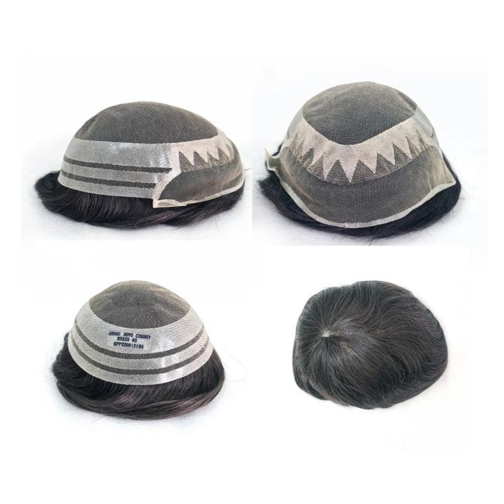 Prótese Capilar Híbrida Mod. André Com Nó 20X25 D= 115%