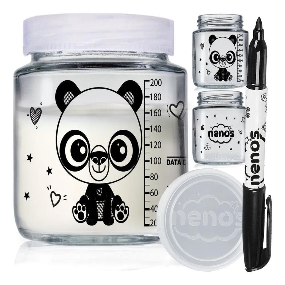 10 Potes Vidro Armazenar Leite Materno, Papinha