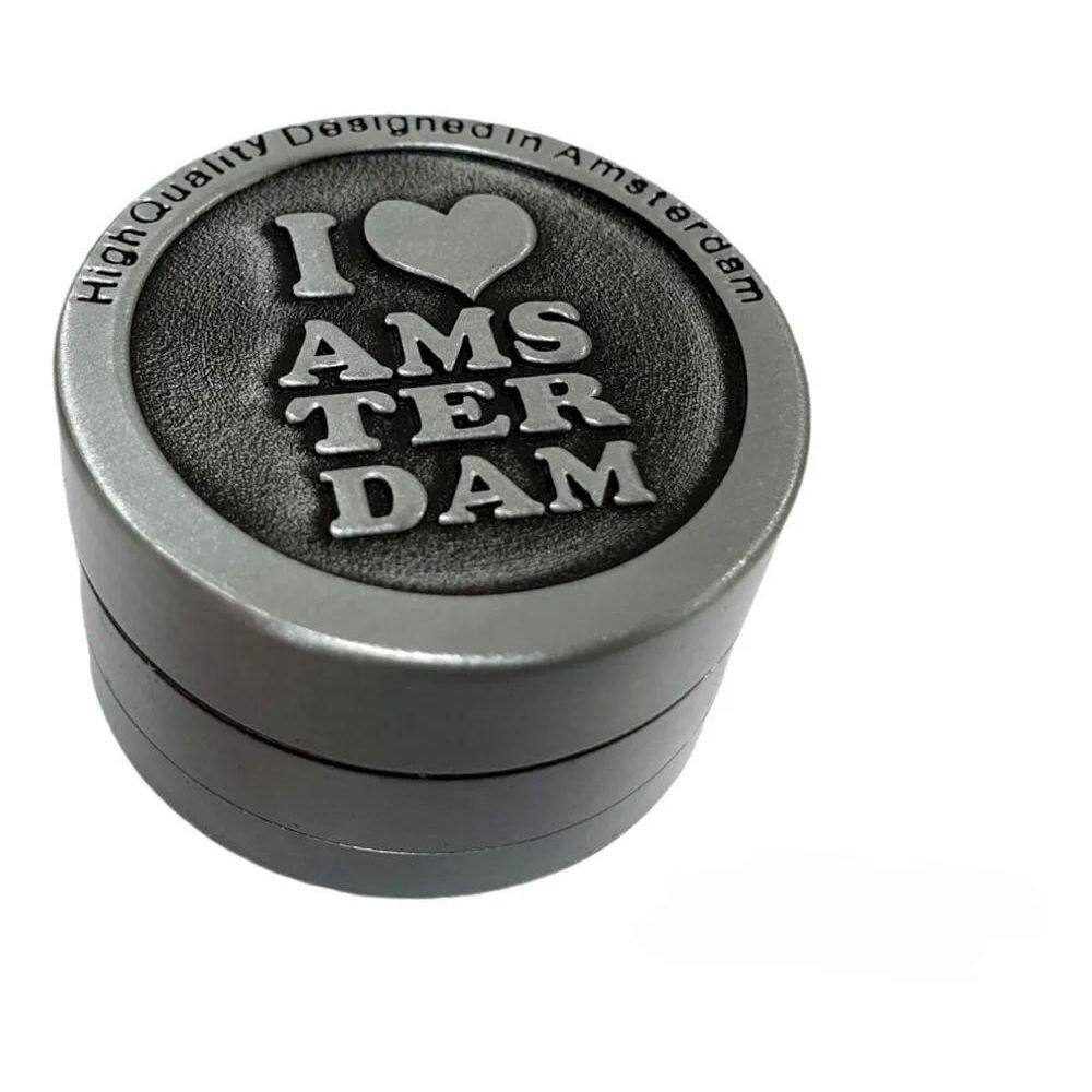 10X Dixavador De Metal Triturador Folha 3 Camadas 4Cm Peque