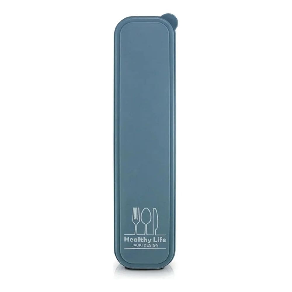 2X Porta Talheres Garfo Faca Colher Portátil Viagem Trabalho