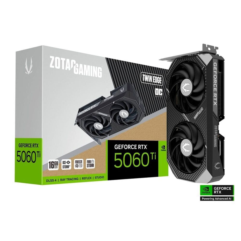 Zotac Gaming Geforce RTX 5060 TI 16GB TWIN EDGE OC ZT-B50620H-10M