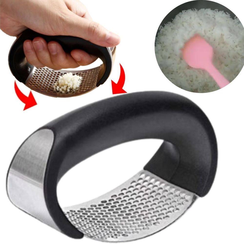 Triturador De Alho Em Inox Não Enferruja Seguro E Prático