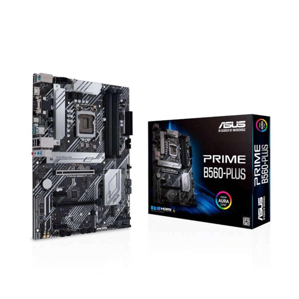 Placa Mãe ASUS Prime B560-Plus AC-HES LGA1200 Chipset B560 ATX DDR4 4 Slots, PCIe 4.0, Dual M.2, HDMI, DP, Wi-Fi