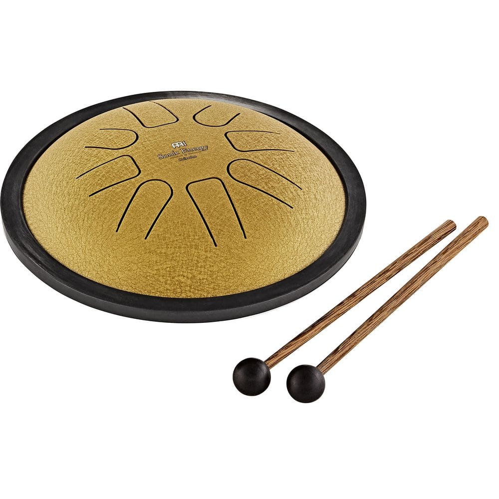 MEINL Sonic Energy Small Steel Tongue Drum 7” - C Minor/8 Notes/440 Hz - Gold