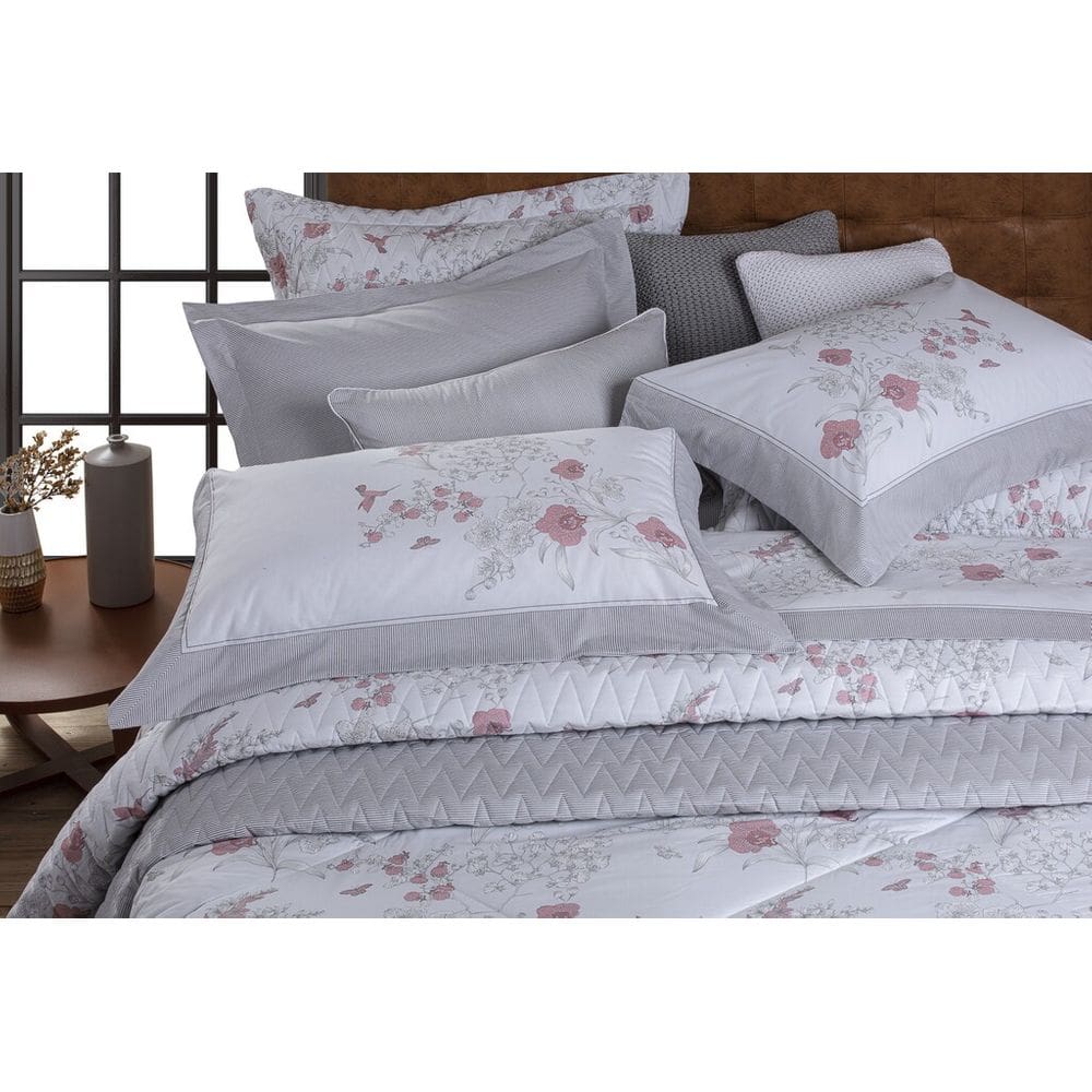 Jogo De Cama Casal Giardino  Localizada 200F 2,20Mx2,50M