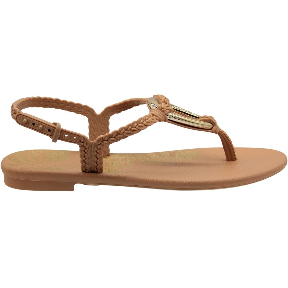 Sandalia Rasteira Grendha Sublime Tiras Trançadas Feminina