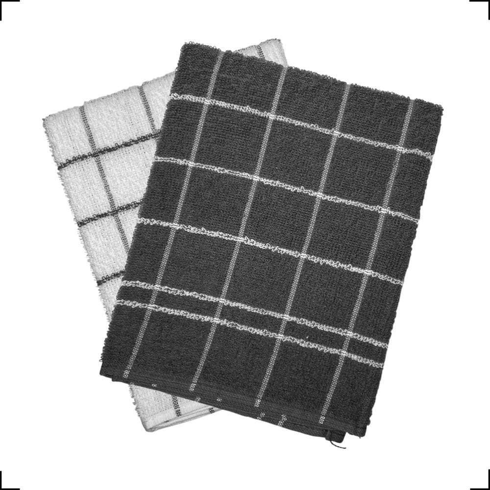 3X 2 Panos De Prato Copa Atoalhado Teka Chefe Felpudo Grosso