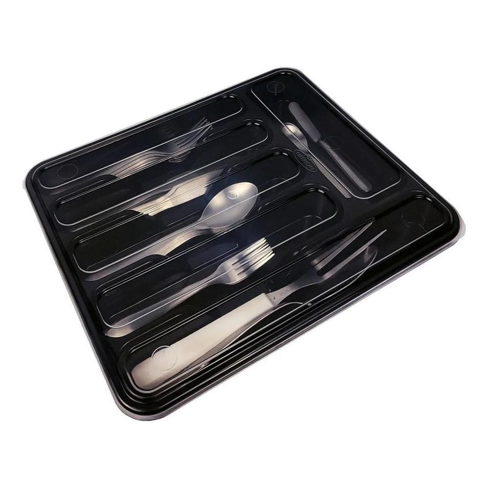 Porta Talheres Organizador De Gaveta Com Divisórias E Tampa