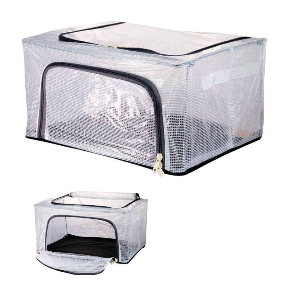 Caixa Organizadora Multiuso 24 Litros 39X29X19Cm Empilhável