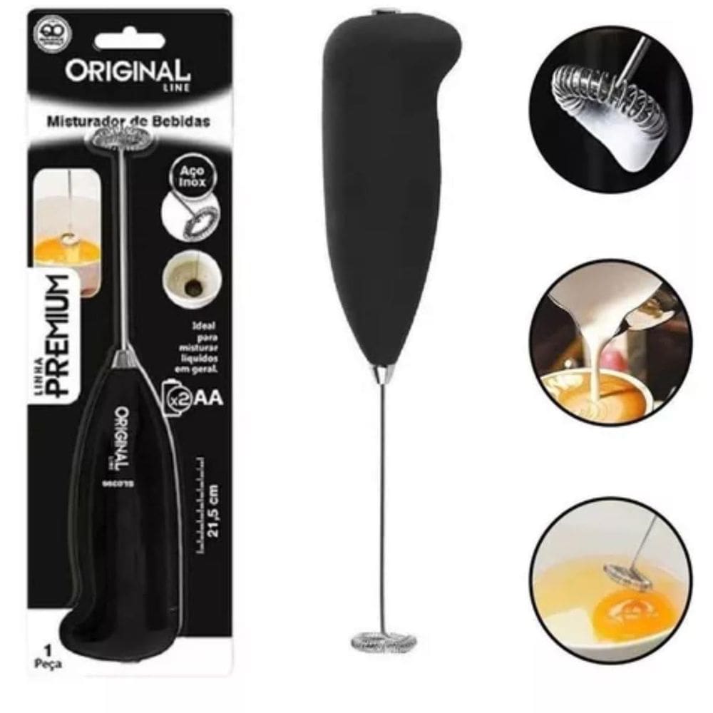 Mixer Misturador Portátil A Pilha Leite Café Shake Whey