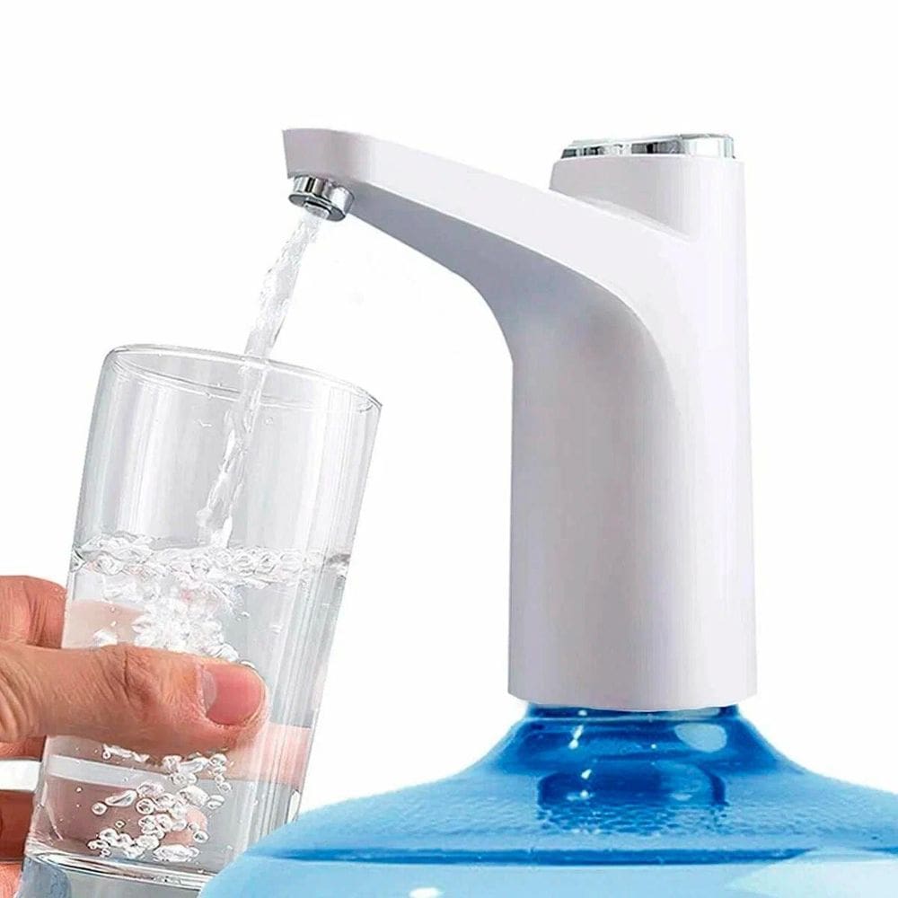 Bomba Elétrica Galão Água Natural Com Mangueira De Silicone