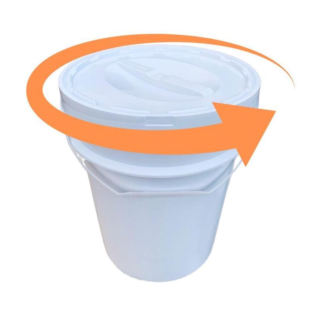 Balde Plástico 20L Tampa Rosqueavel Atóxico Novo