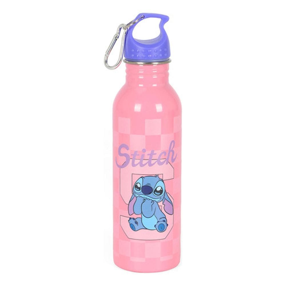 Garrafa Aço Inox 750Ml Alça De Mão  Stitch Disney