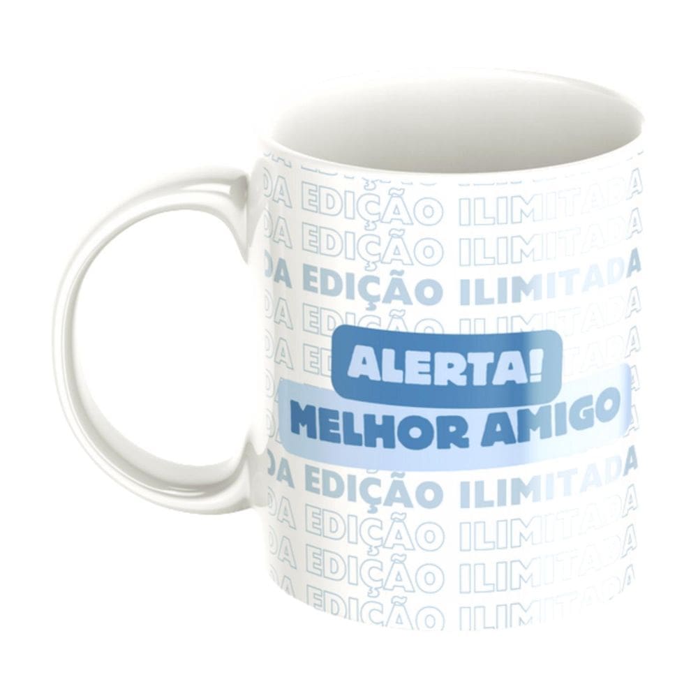 Caneca Alerta Melhor Amigo Ou Amiga - Amigo