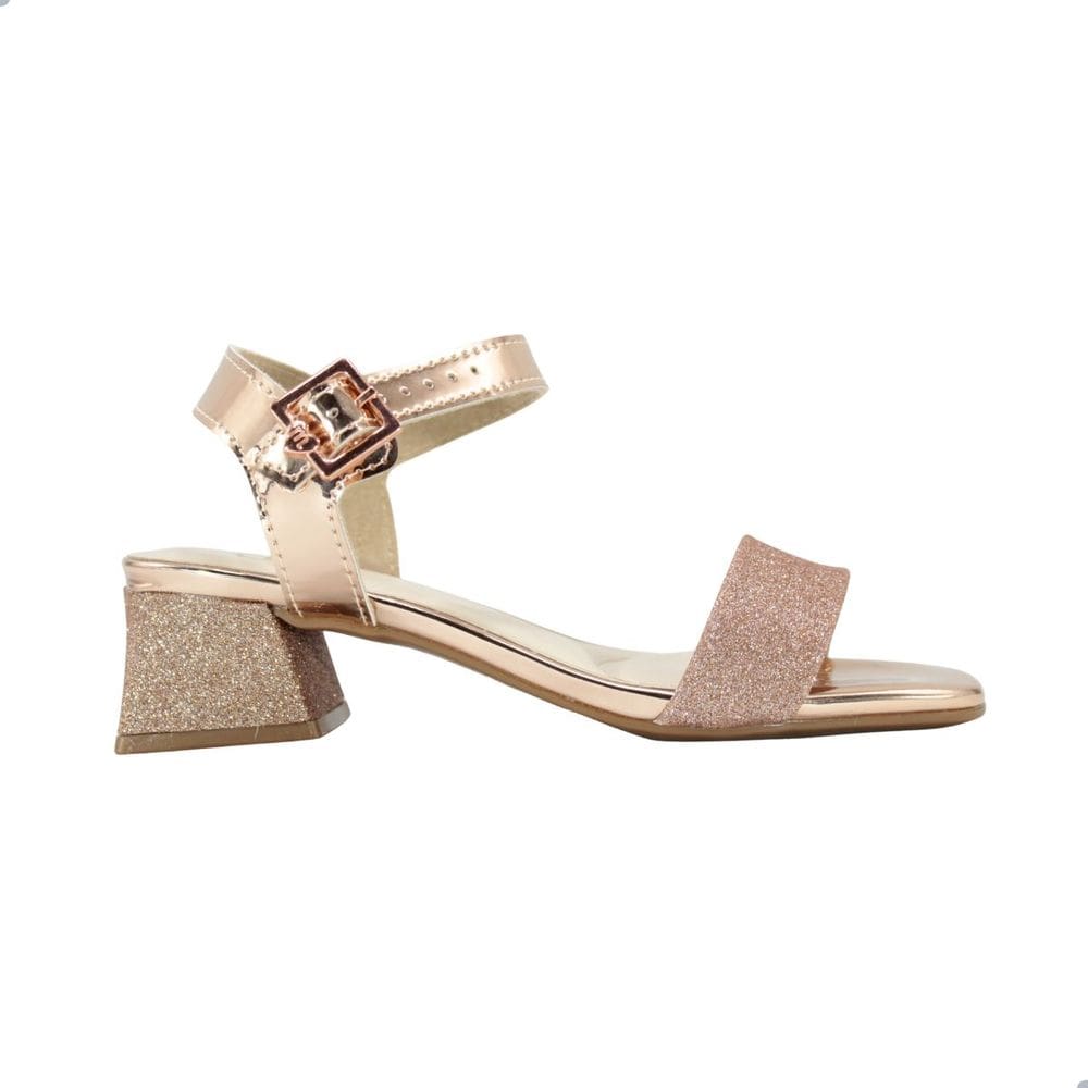 Sandália Infantil Molekinha Ouro Rosado