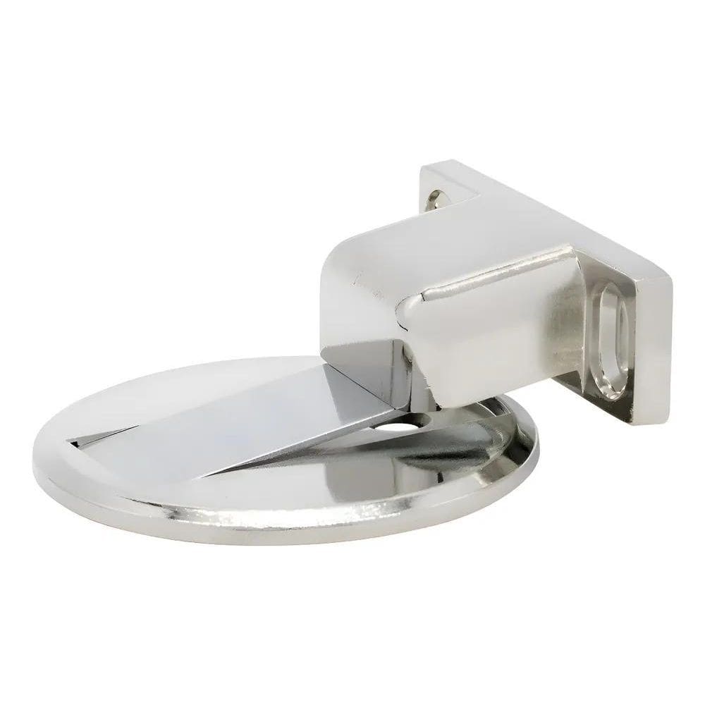 10X Prendedor De Porta Madeira Aço Magnético Kit Cromado