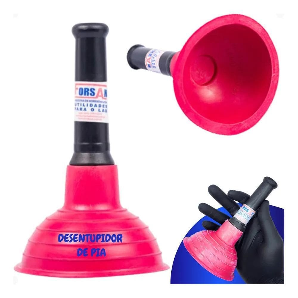 Desentupidor Para Pia E Ralo De Borracha Forsan