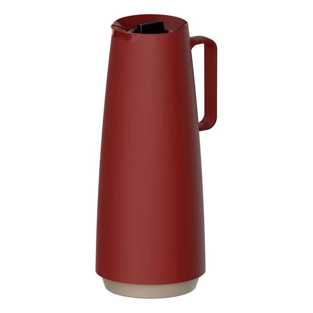 Bule Térmico Exata Ampola De Vidro 1L Vermelha Tramontina Co