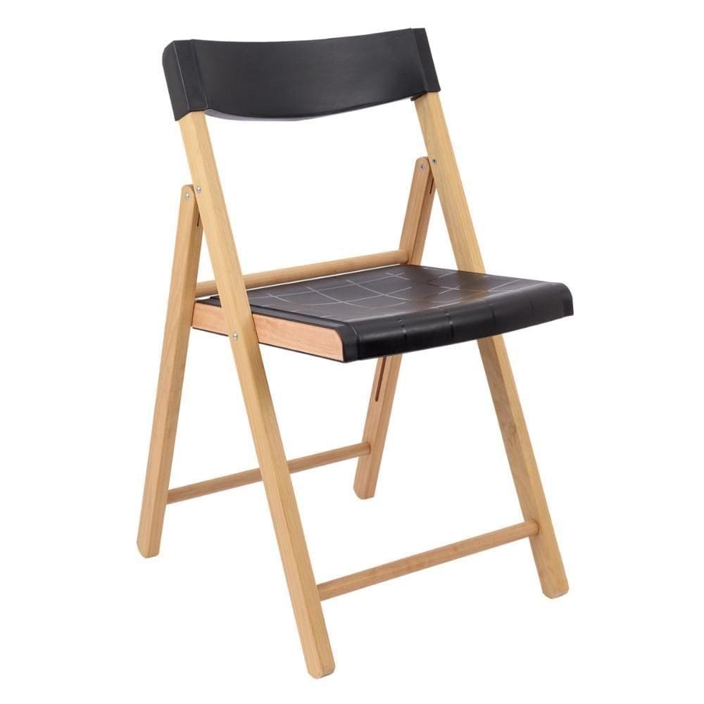 Fsc Cadeira Dobrável Tramontina Potenza Madeira - Preto