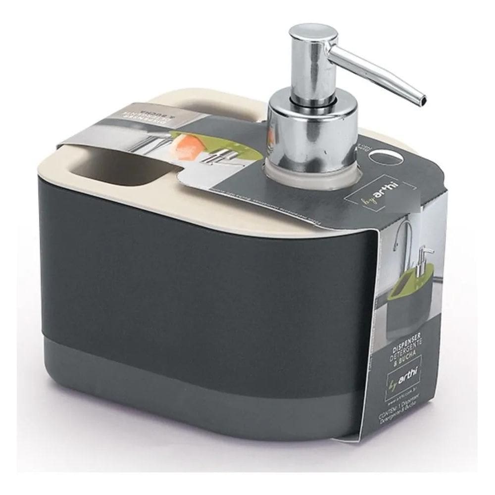 Porta Detergente E Dispenser Com Bucha- Arthi