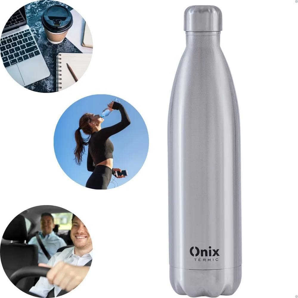 10X Garrafa Agua Gelada Academia Piscina Praia 500Ml Térmica