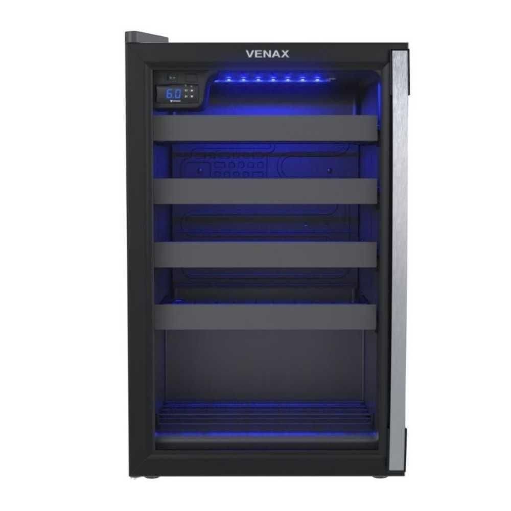 Adega Piubella 100 Para 24 Garrafas 82 Litros Porta Invertida Preto 220V Venax