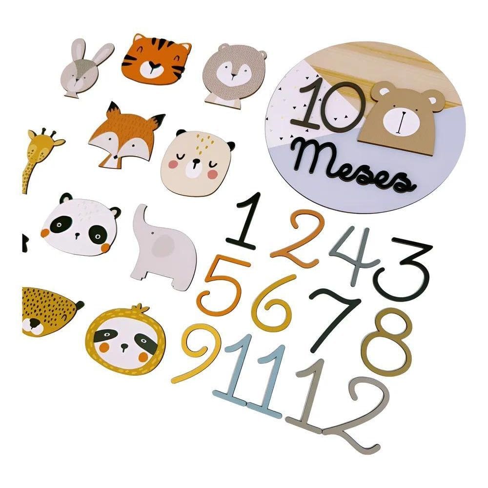 Kit Mesversário - Safari Nórdico Colorido