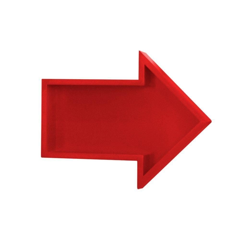 Nicho Seta Vermelho Prateleira Decorativa Para Quarto Infantil Menina Menino Organizador Mobília Decor