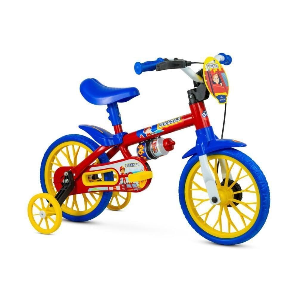 Bicicleta Infantil Criança Aro 12 Fire Man Nathor