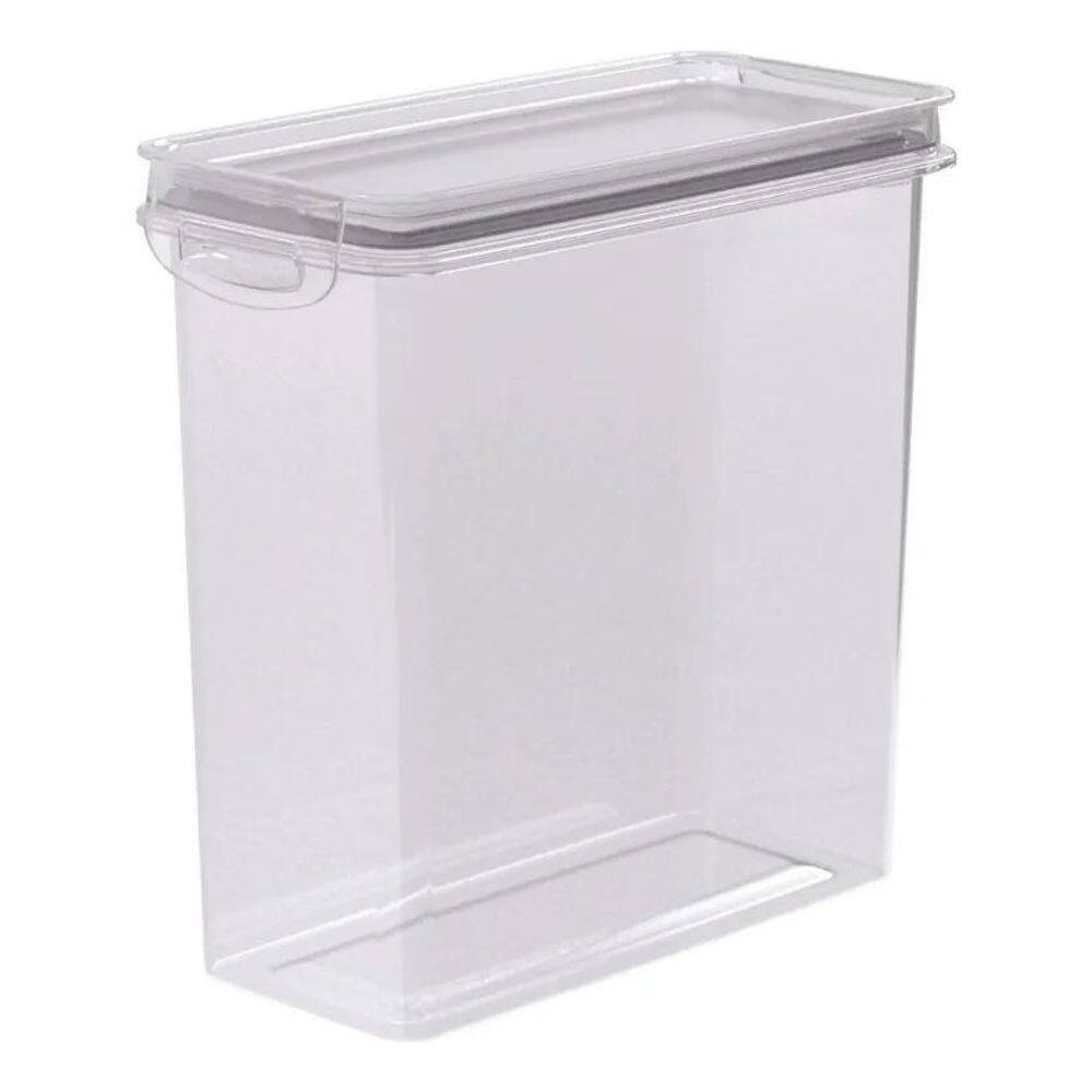 2X Pote Porta Mantimentos Herméticos 3 Litros Trava Plasutil