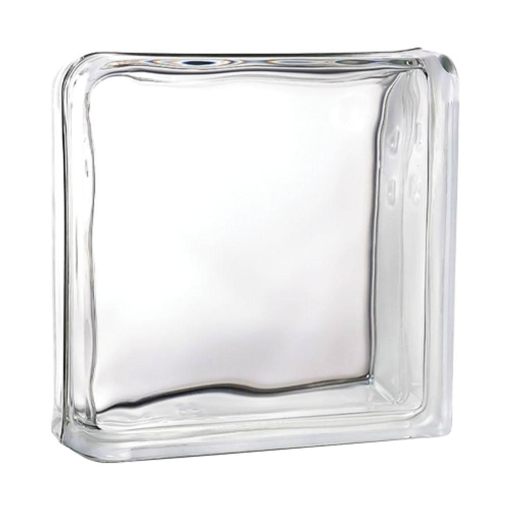 Tijolo De Vidro 19 X 19 X 8 Cm Liso Translúcido 2 Lados Tradestar