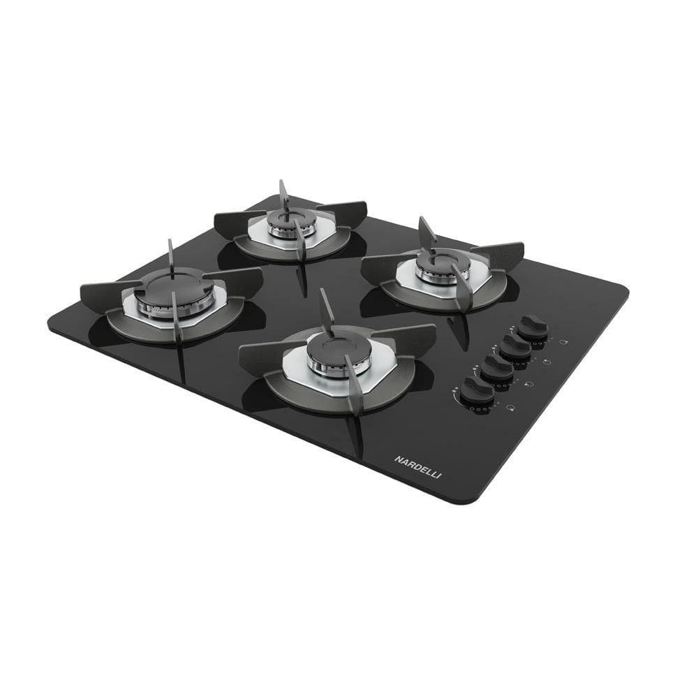 Cooktop Nardelli Safe Ferro Fundido 4 Bocas A Gas Preto Bivolt