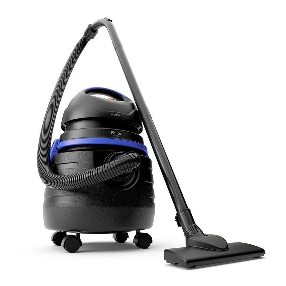 Aspirador De Pó E água Philco Pas80 20 Litros Preto - Azul 127v 104901001