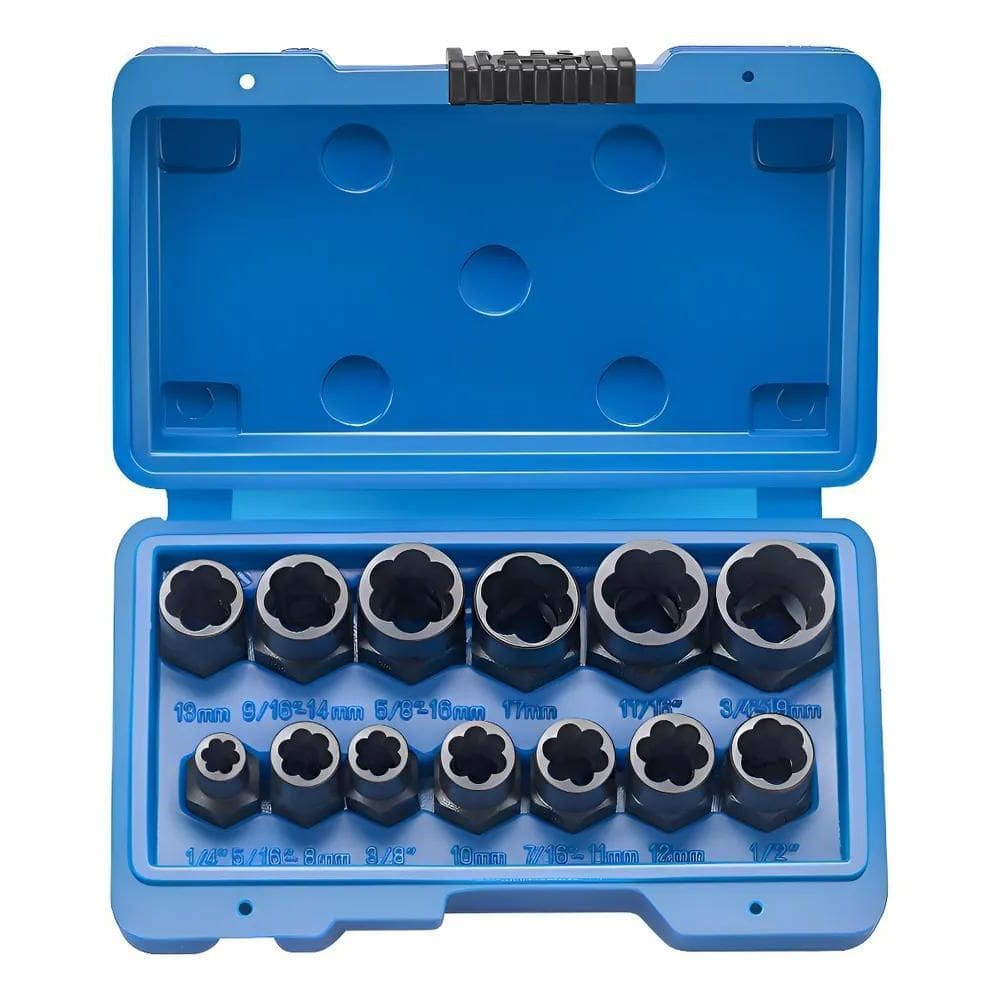 Kit De Extração De Parafuso E Porca De Impacto 13 Peças