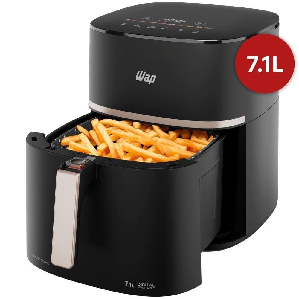 Fritadeira Elétrica WAP Air Fryer Family Digital 7,1L 110V
