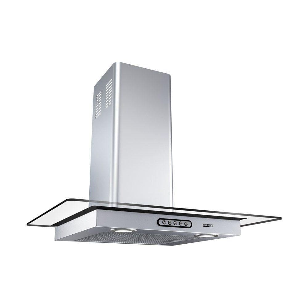 Coifa De Parede 60cm Vidro Reto Duto Slim Nardelli 110V