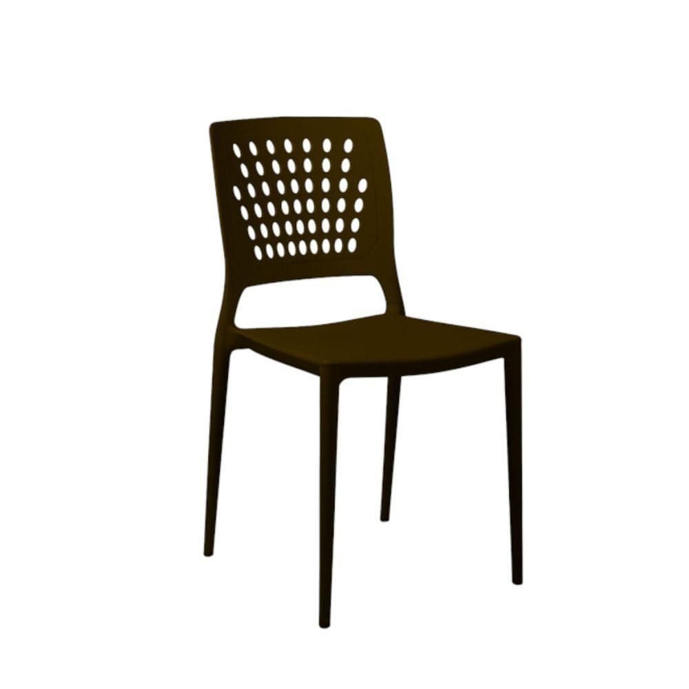 Cadeira Marte Bronze Empilhável Em Polipropileno Acrilys