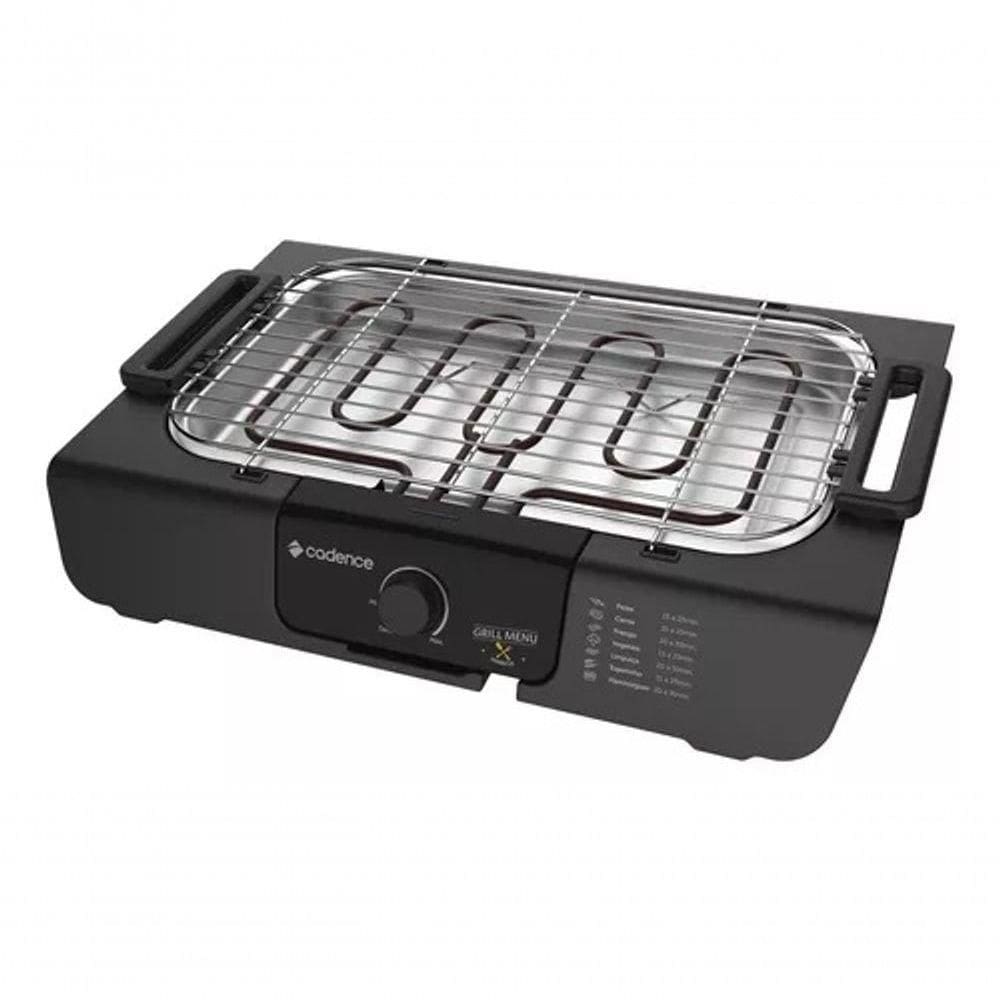 Churrasqueira Elétrica Grill Grl810 Preta Cadence 110V